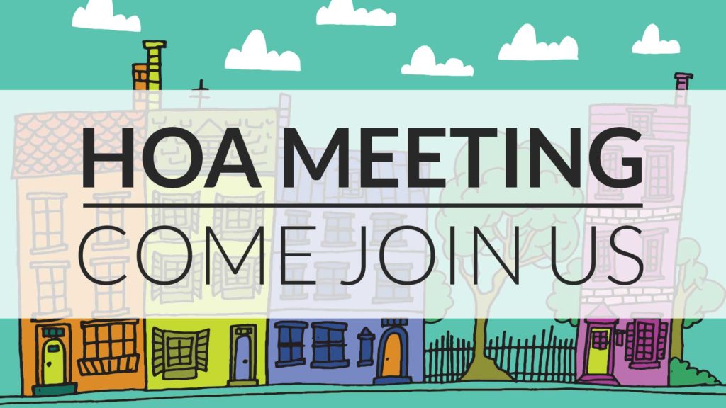 2019 HOA Annual Meeting and Elections